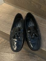 TOD'S loafers with tassels, black size:36