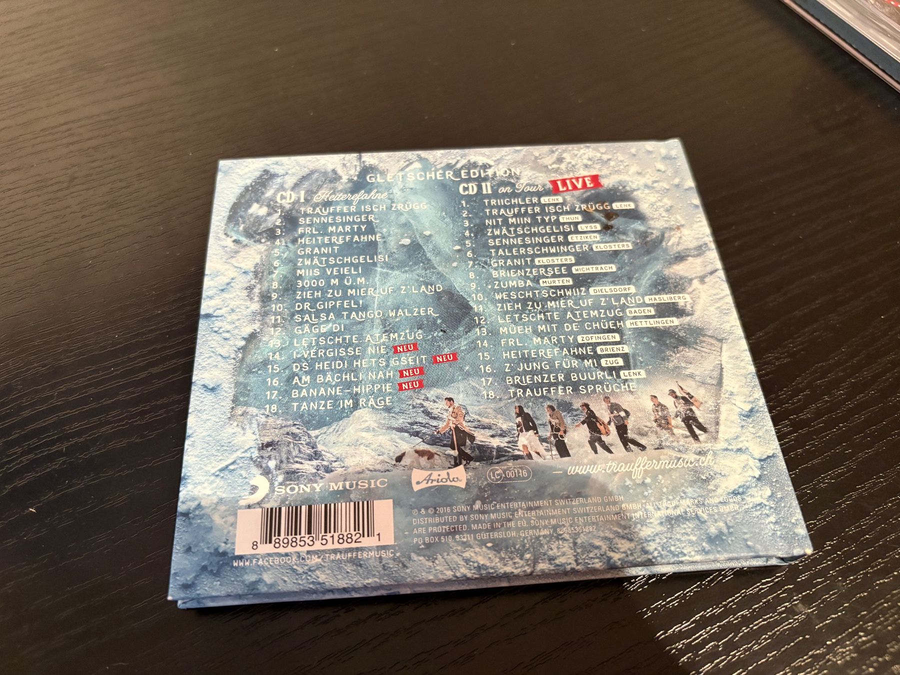 CD: CD Trauffer Heiterefahne Gletscher Edition – Usato da Weisslingen venduto da Traber1992