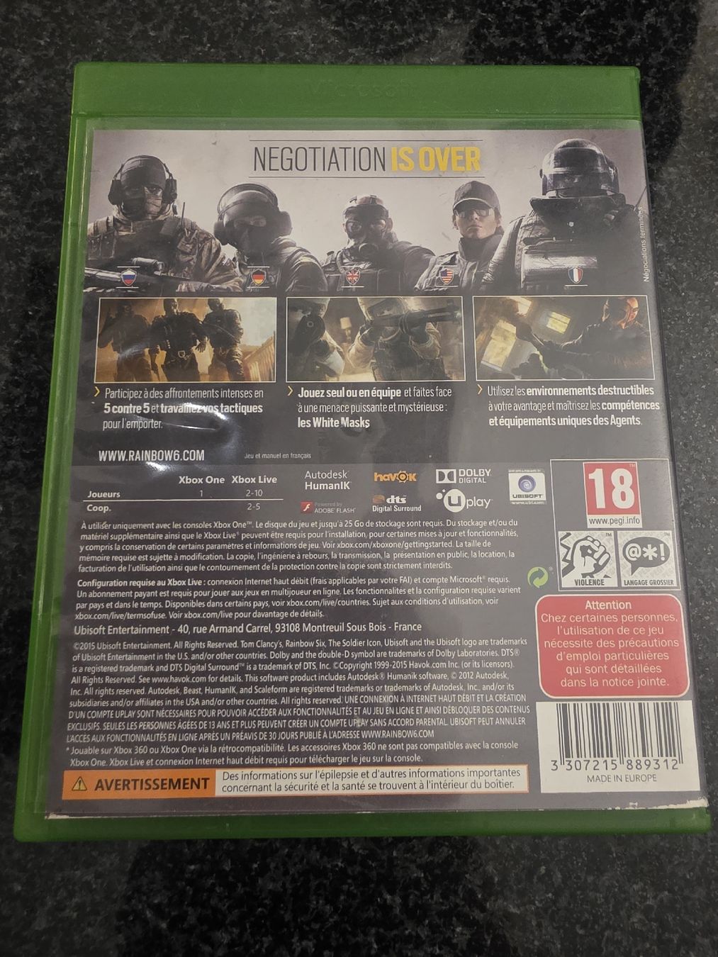 Giochi: Rainbow Six Siege Xbox One – Usato da Chavornay venduto da Crash37 1