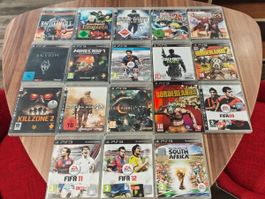 18x PS3: Call of Duty 1-3, Borderlands 1+2, Battlefield etc.