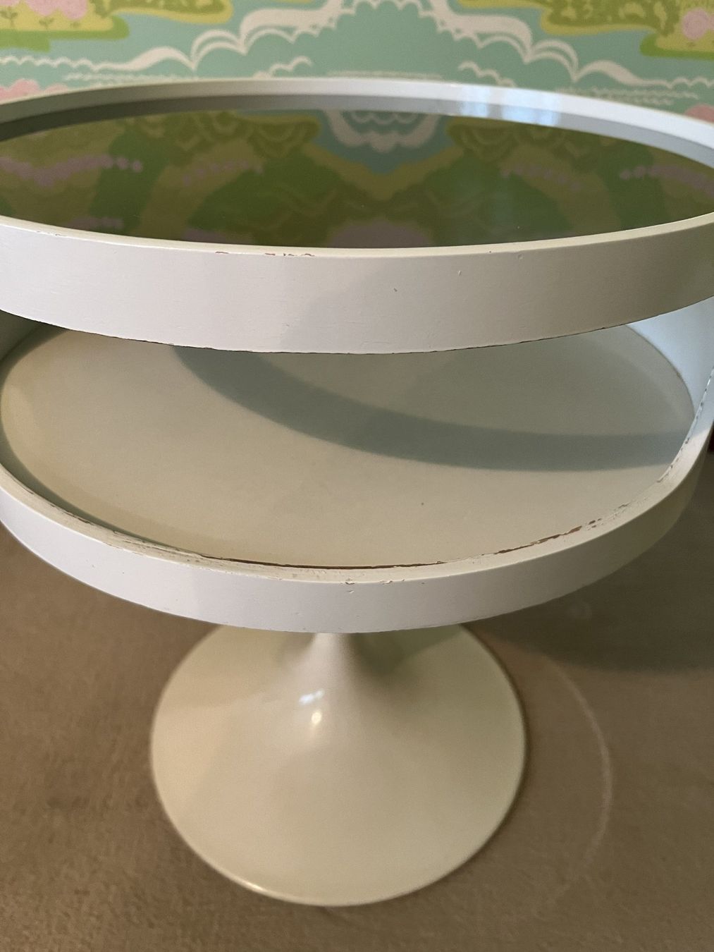 Comodini: Vintage Lampentisch Opal "Luna" 6627 – Usato da Grenchen venduto da Saabian 1