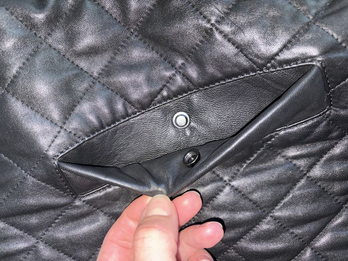Massimo Dutti Giacche: Massimo Dutti Lederjacke gesteppt schwarz Grösse S – Usato da Chur venduto da Mity88 3