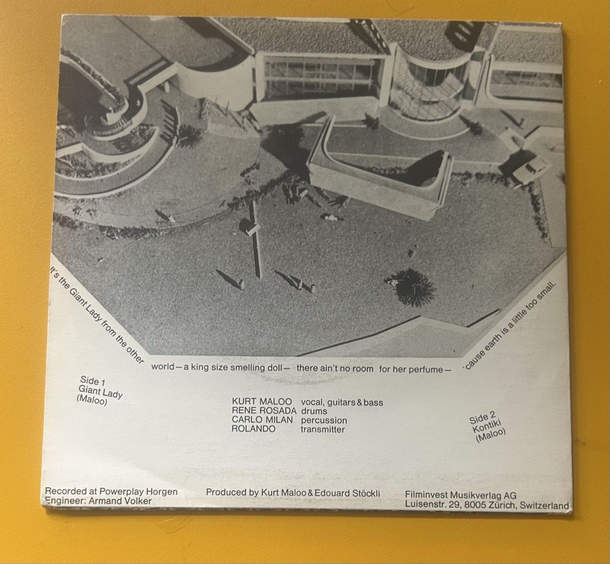Dischi in vinile: Kurt Maloo - Giant Lady / Kontiki – Usato da Zürich venduto da Deliverance 1