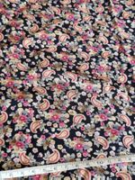 Stoff,  Viscose mit Paisleydruck