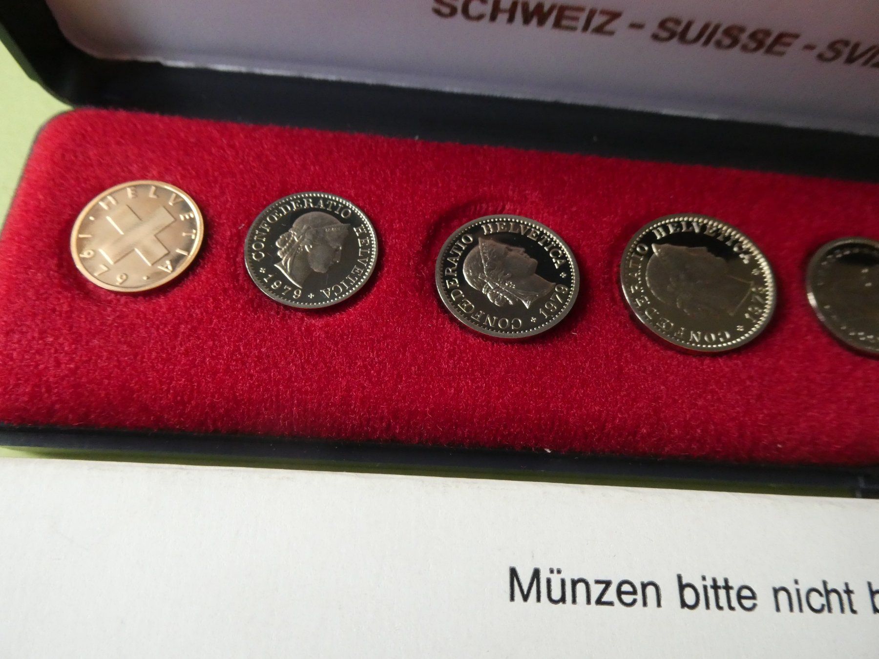 Toutes les monnaies: Schweiz 1979, Münzsatz PP – Neuf (Voir description) à Hinterforst par Rohusri 1