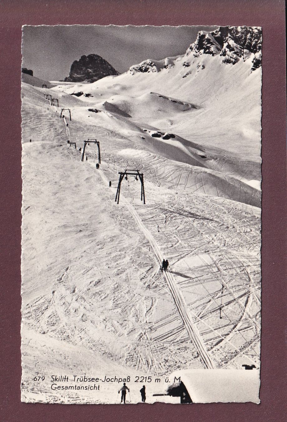 Cartoline postali: Skilift TRÜBSEE-JOCHPASS – Usato da Pully venduto da nicecards