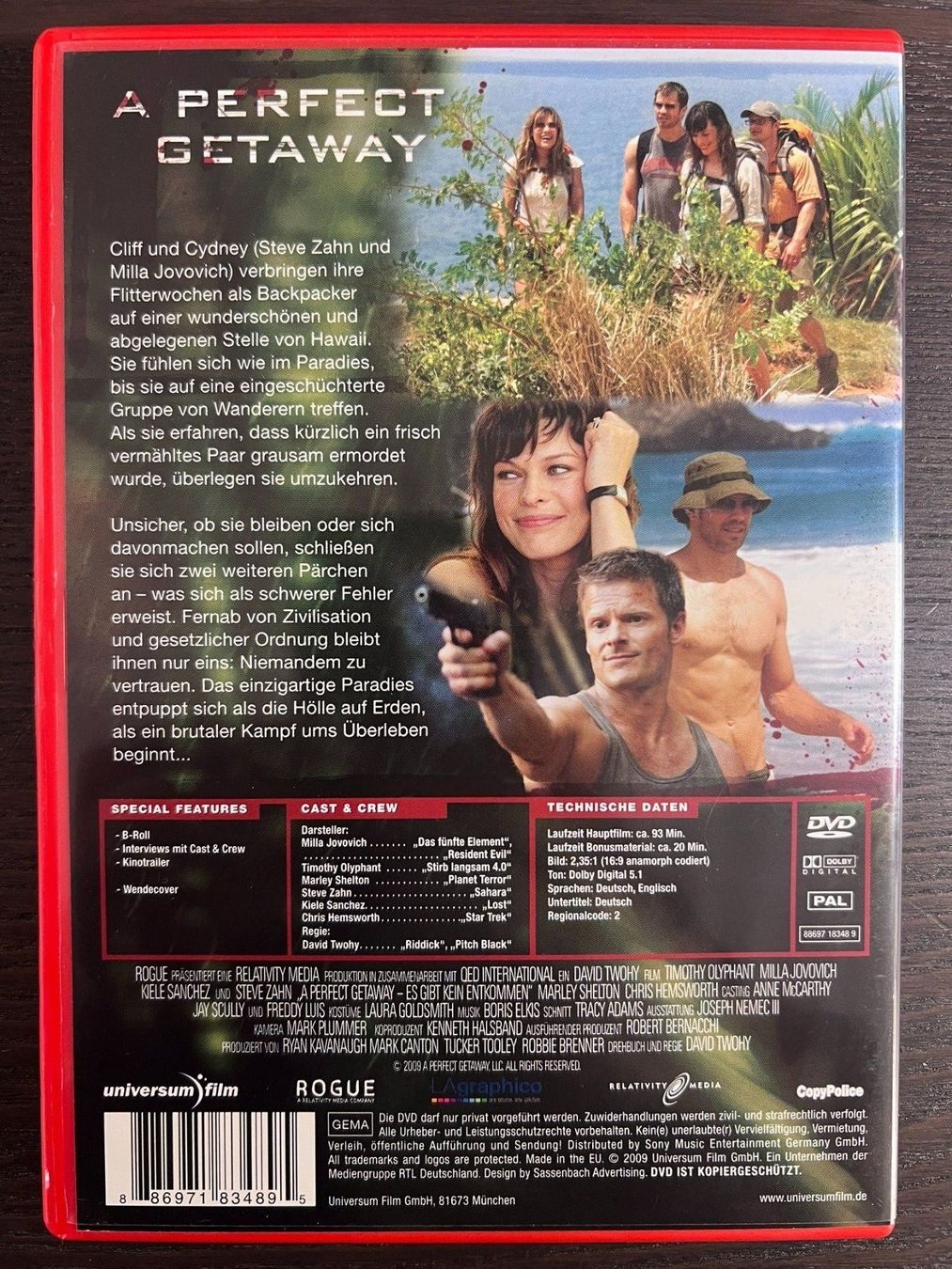 Tutti i DVDs: A Perfect Getaway – Usato da Zürich venduto da FilmFreunde 1