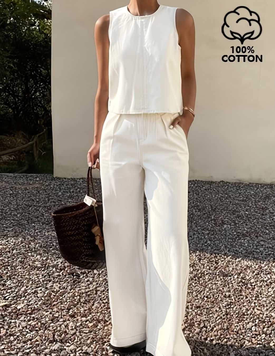 Lotti di vestiti: Sommerliches Damen 2-teiliges Set aus Baumwolle – Nuovo e nell'imballaggio originale da Reinach BL venduto da Deinfashion 3