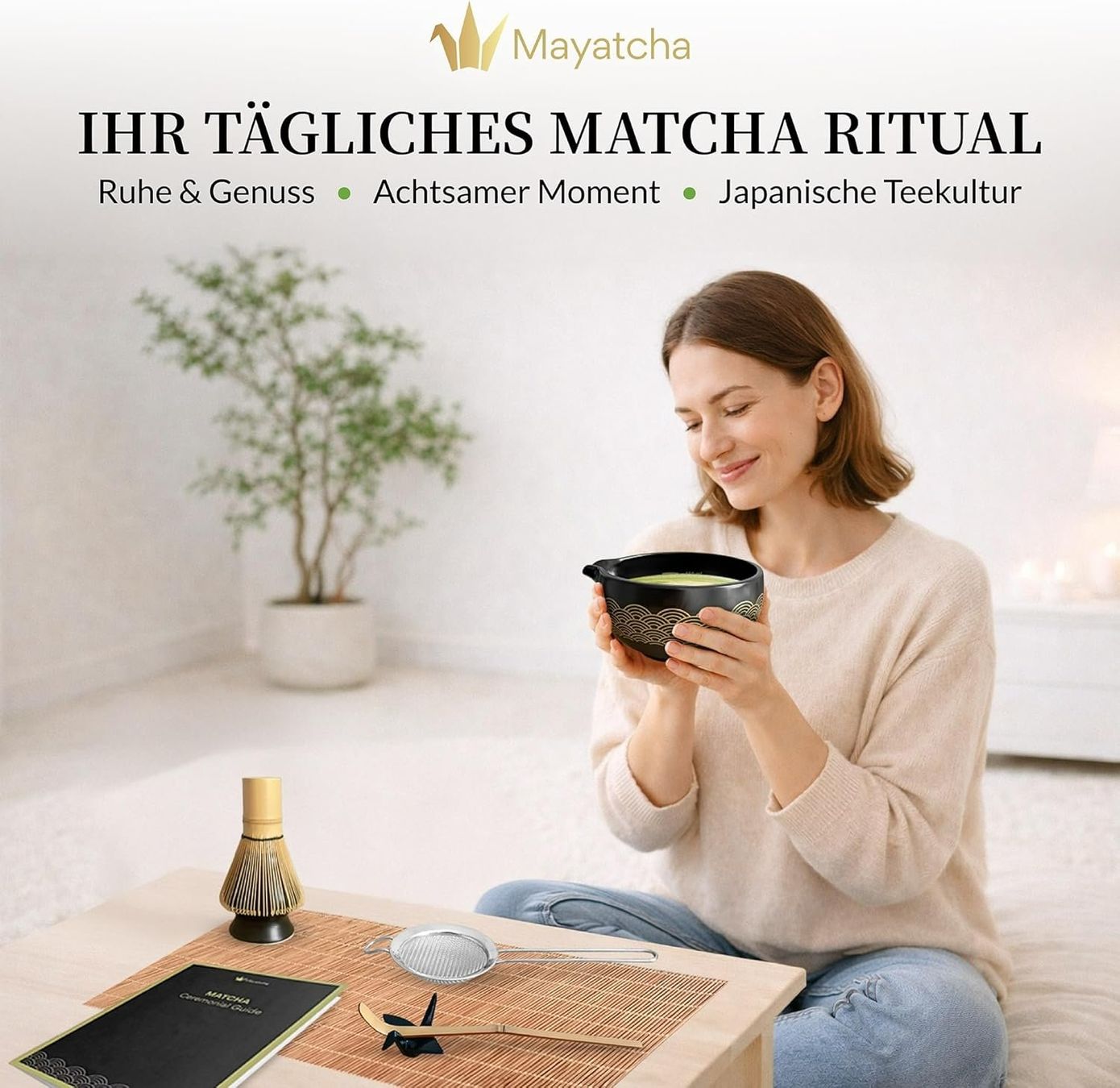 Set di piatti: Matcha Set 8-teilig mit Schale und Besen – Nuovo e nell'imballaggio originale da Suhr venduto da SchnapperCH 6