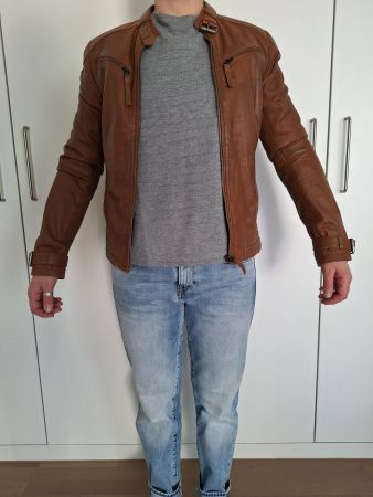 Lederjacke braun