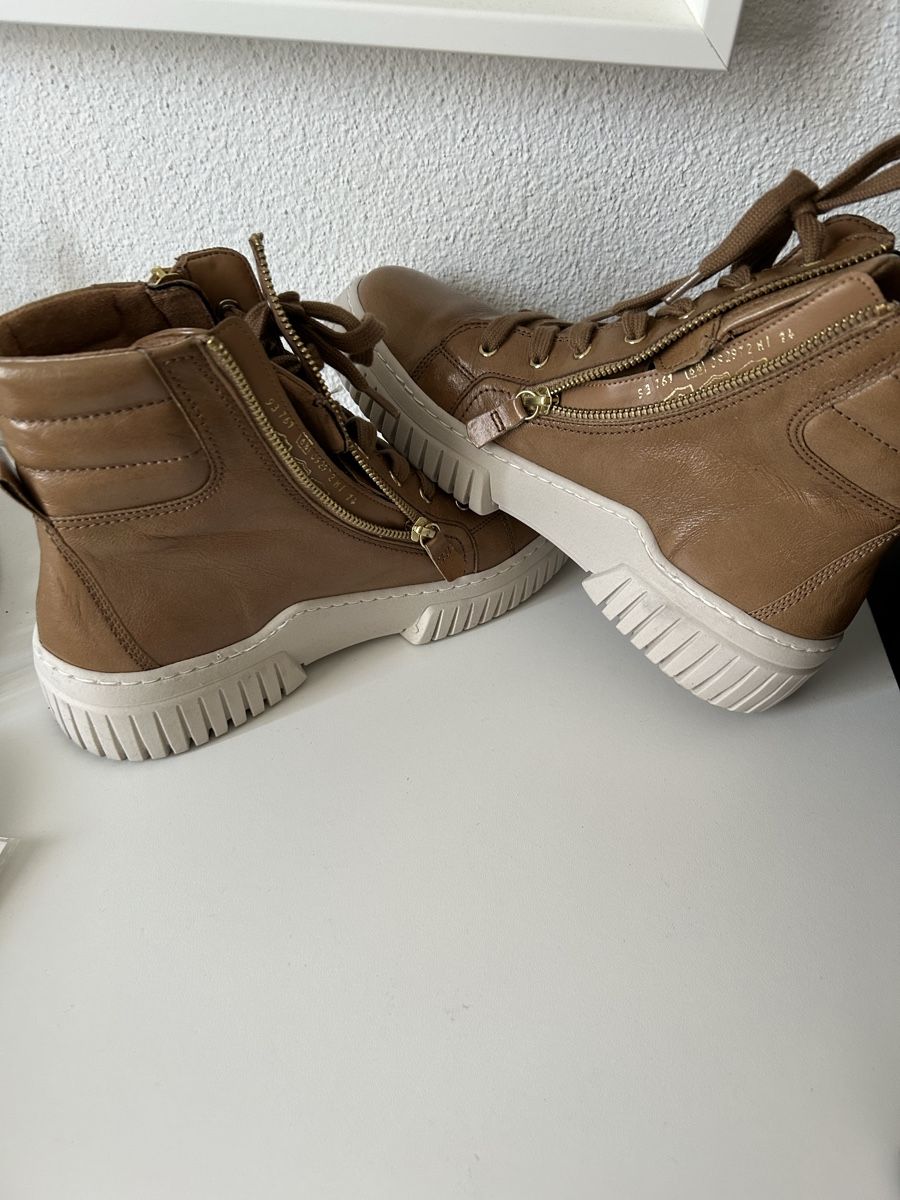 Gabor Scarpe da donna: Schnürstiefelette von Gabor, hellbraun, Grösse 40 – Nuovo (secondo la descrizione) da Erlinsbach SO venduto da hallon480 2