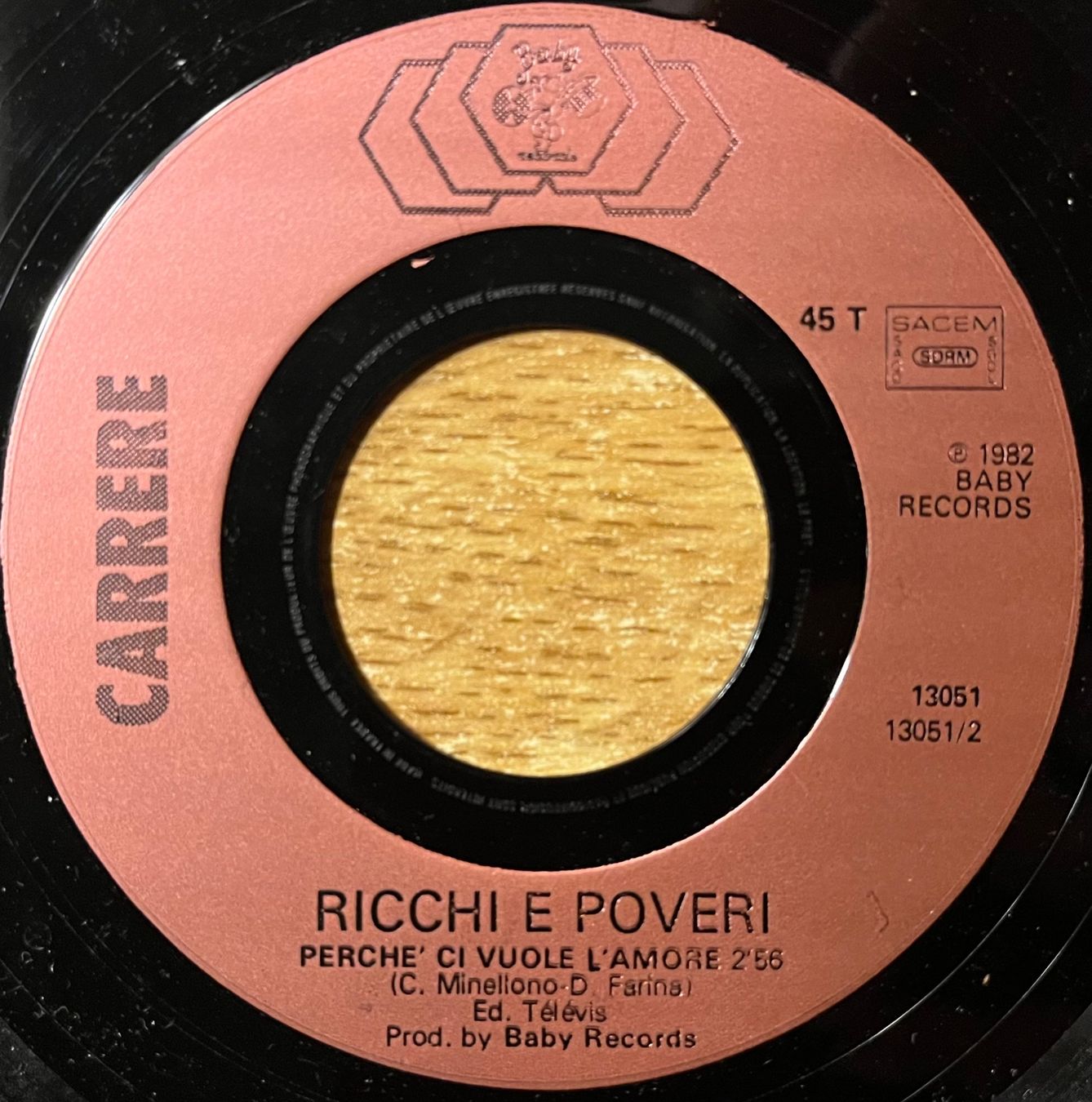 Dischi in vinile: RICCHI & POVERI - PICCOLO AMORE – Usato da Bussigny venduto da vinyl-pas-cher 3