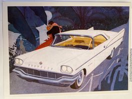 Carte Postale Vintage: Chrysler Saratoga 1957, rare!