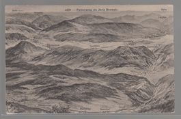 Carte Panorama du jura bernois circulé 1916
