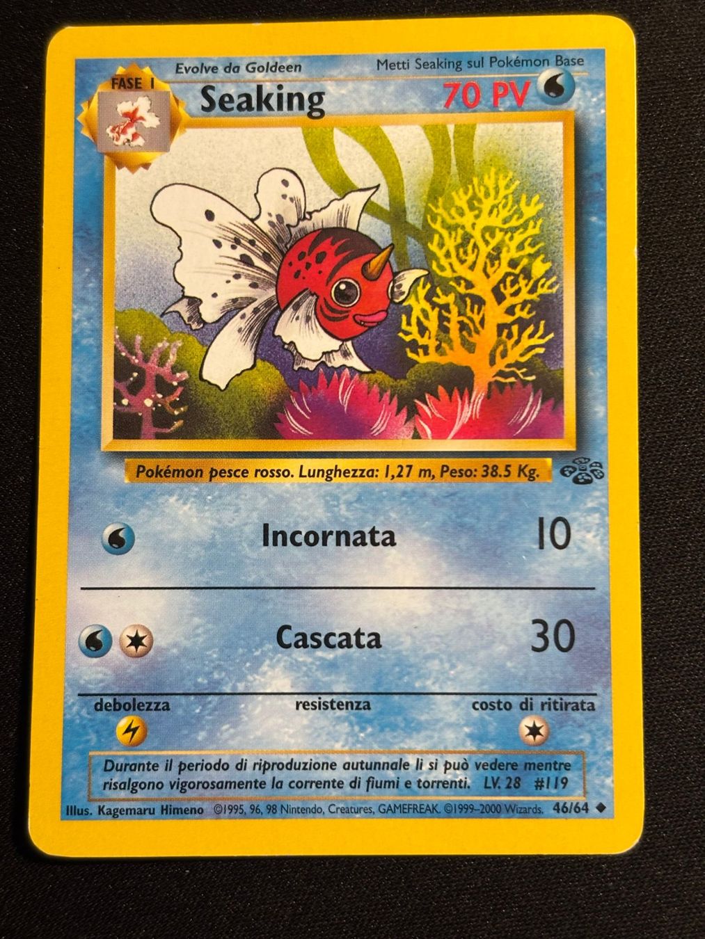 Pokémon Sammelbilder & Trading cards: Pokemon Seaking - Jungle 46/64 - Italiano – Gebraucht aus Bern von Big_GS
