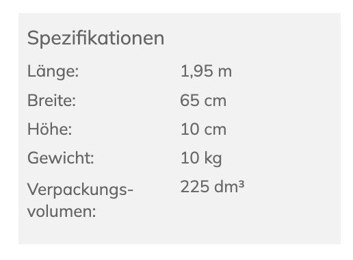 Materassi: Faltmatratze / Faltfuton / Gästefuton – Nuovo (secondo la descrizione) da Maisprach venduto da D26-Rapunzel 4
