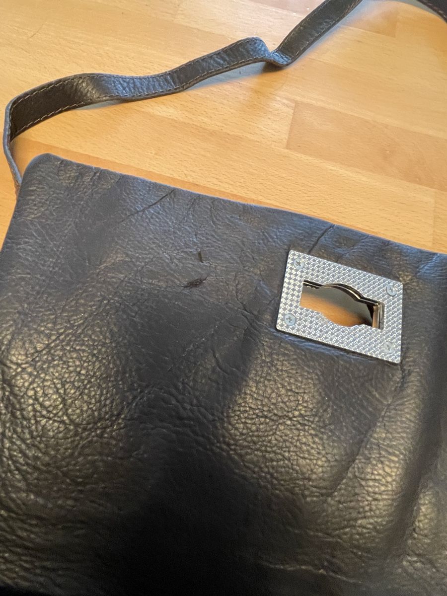 Borse da donna: Vintage Echtledertasche, schwarz – Usato da Spreitenbach venduto da R_1691 6