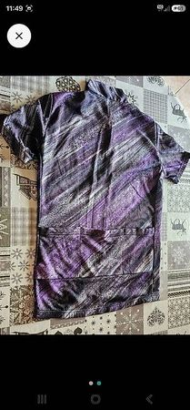 Maillot vélo violet/gris taille S marque Decathlon neuf