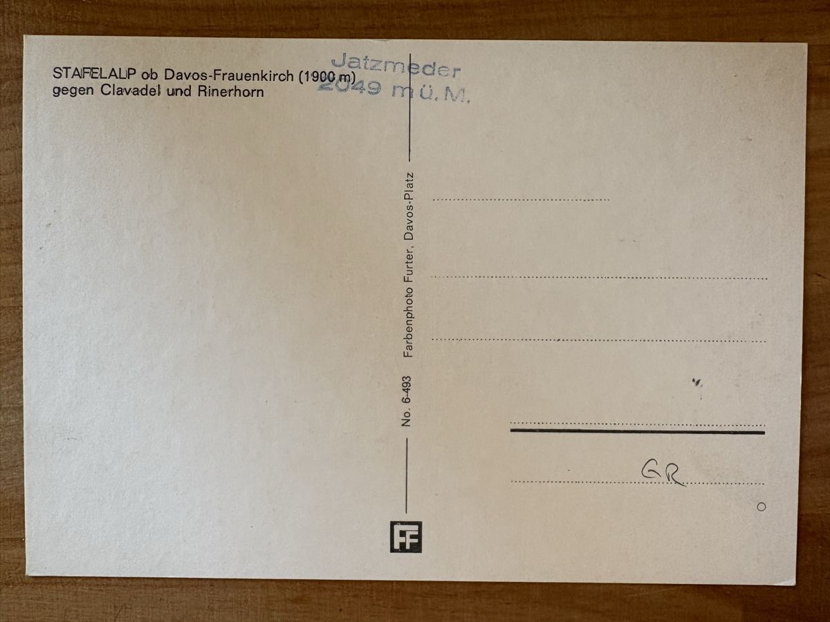 Cartoline postali: AK von Staffelalp – Usato da Rümlang venduto da Kartenpost1 1