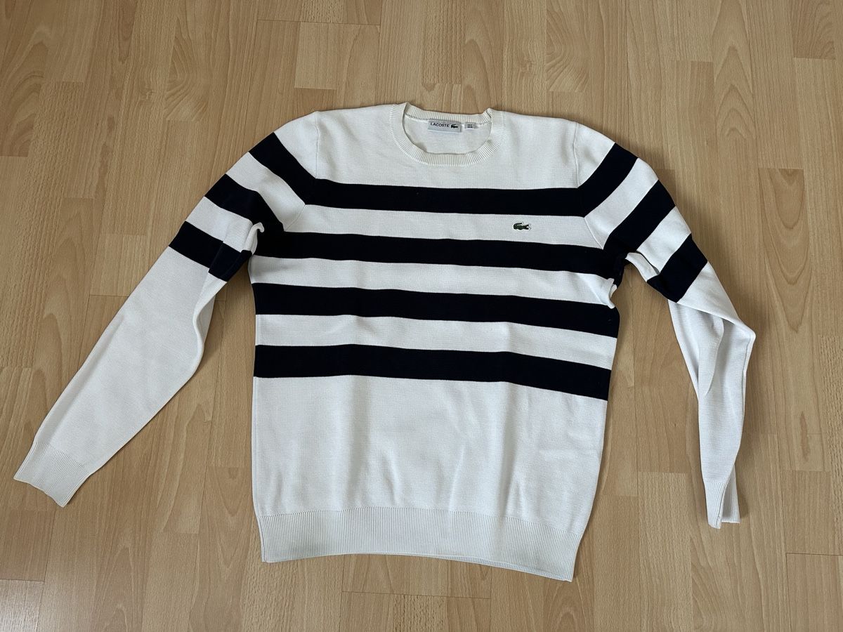 Lacoste Maglioni & Felpe: Lacoste Pullover weiss/blau – Usato da Chur venduto da Sim7000