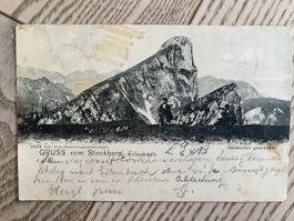 AK Gruss vom Stockhorn Erlenbach (gel 1904)