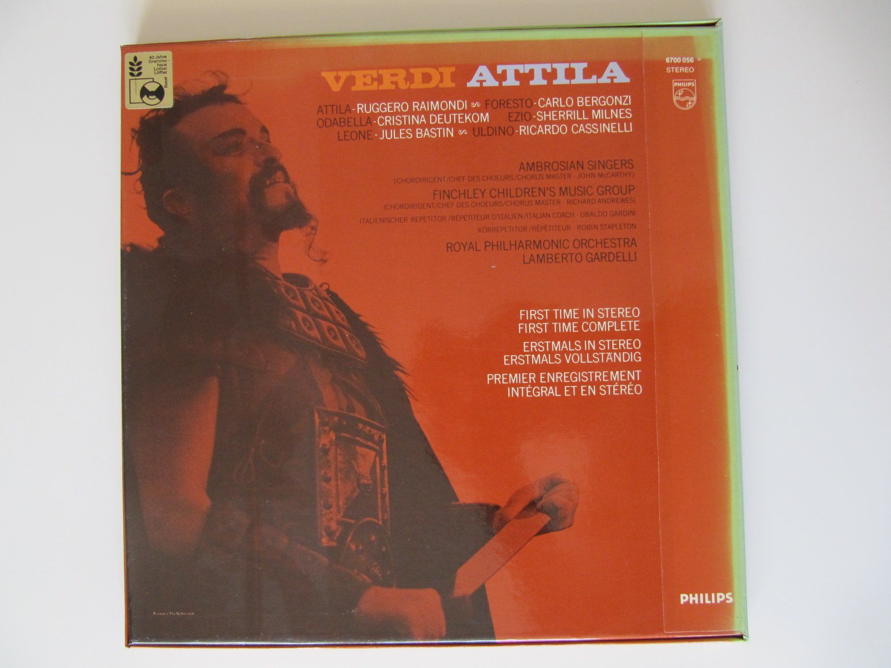Dischi in vinile: Klassik-LP Box  VERDI  ATTILA – Usato da Basel venduto da Kuba2 1