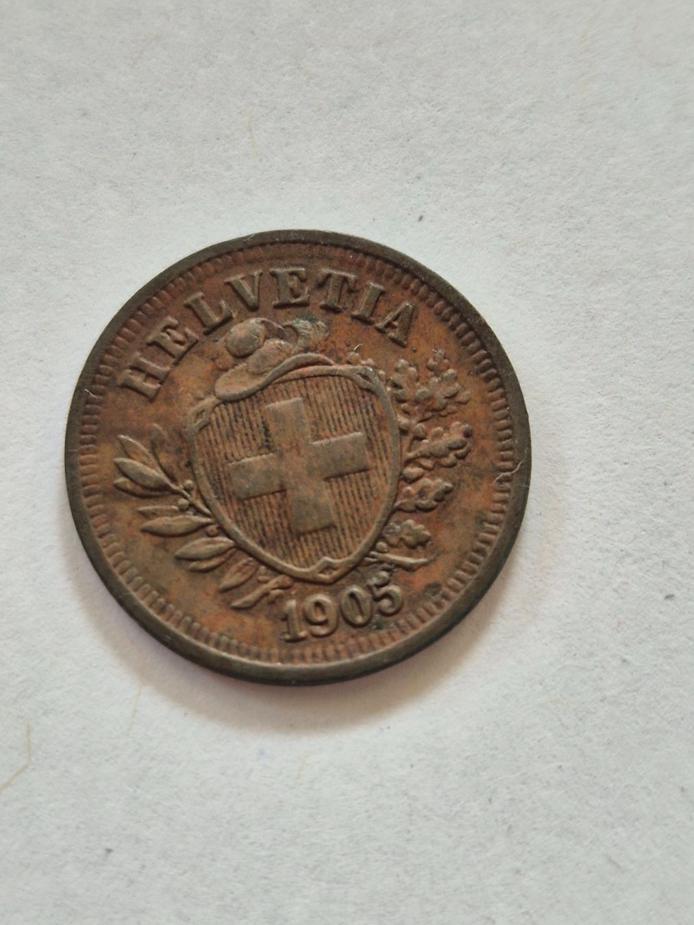 Tutti le monete: 1 Rappen 1905 - Aufl.  2 Mio.! – Usato da Mels venduto da Goldenfalcon