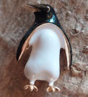 Süsser Pinguin Brosche, Goldoptik