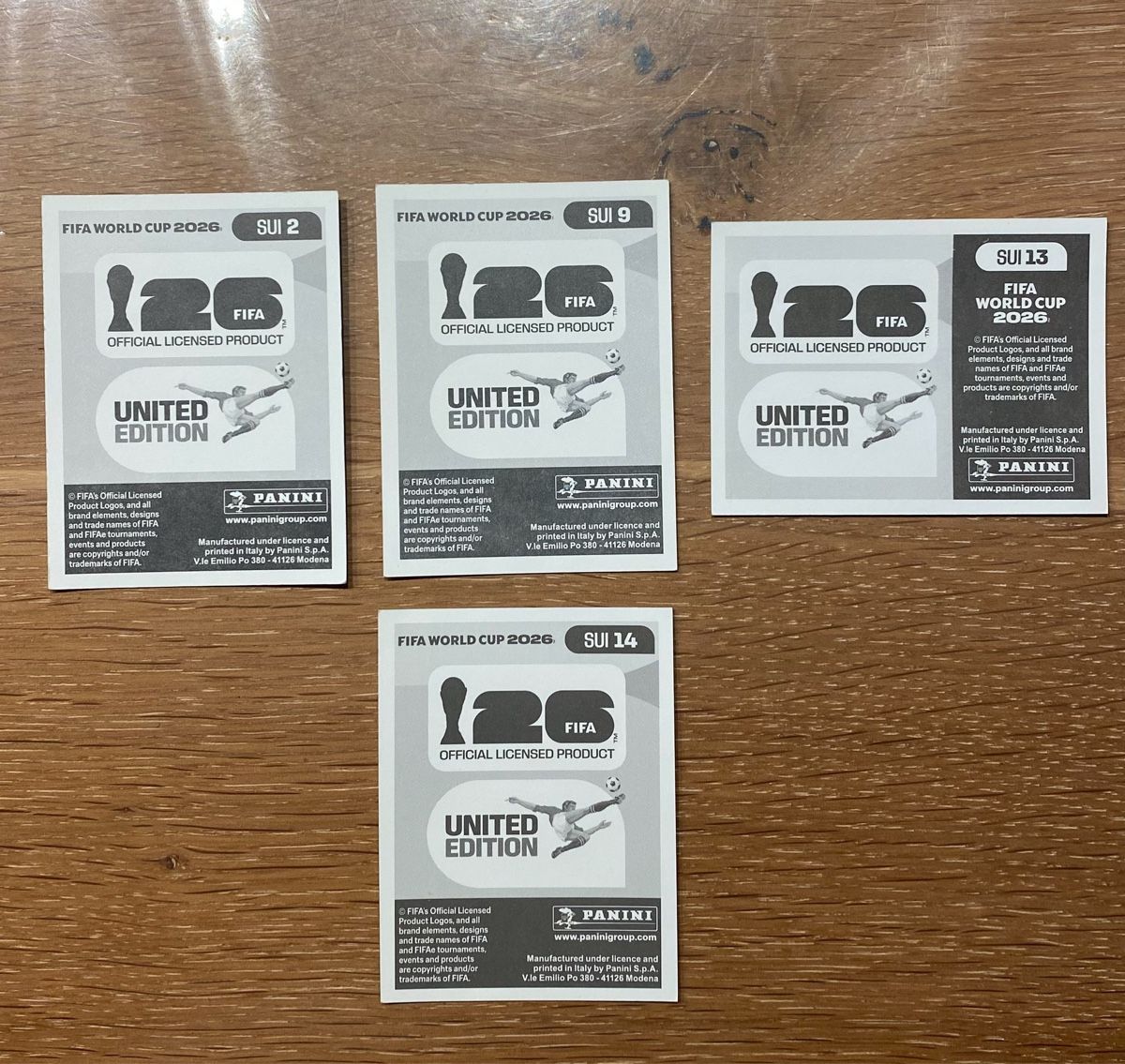 Panini Carte collezionabili: Panini Sticker - SUI - 4 Stickers – Nuovo (secondo la descrizione) da Adliswil venduto da didoli 1