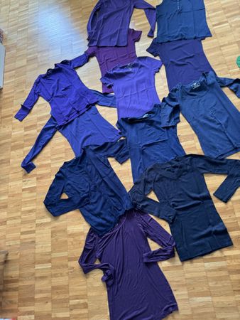 Kleiderpaket,  Damen Grösse S/36-38, Blau- und Lilatöne💜