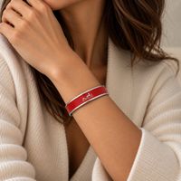 Hermès Calèche Armband rot Palladium