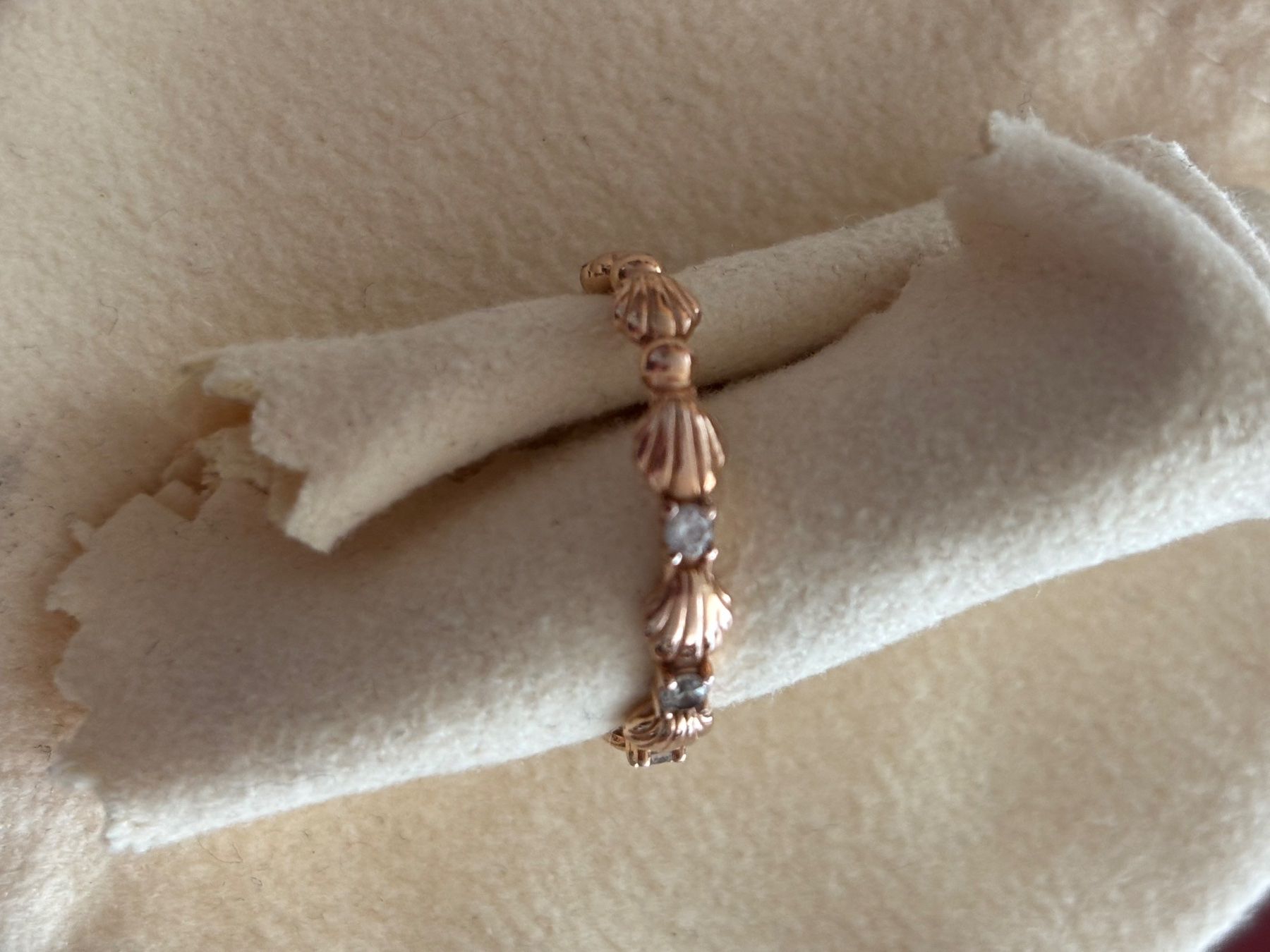 Pandora Anelli: Pandora Original Ring rosevergoldet Muscheln – Usato da Oberwil b. Zug venduto da KleinerFliegenpilz 2