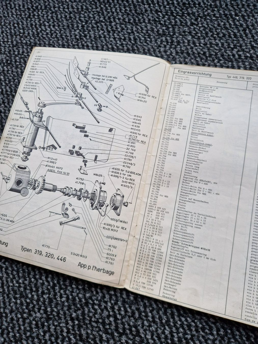 Rapid Trattori: Original Anleitung + ET-Liste Rapid Rex Motormäher – Usato da Dürnten venduto da Bachtel84 6