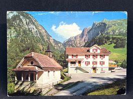 Ansichtskarte: Gasthaus Schwarzenbach, Bisisthal SZ 1000m
