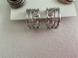 Ohrclips Set inkl. Neuwertig Swarovski Clips.