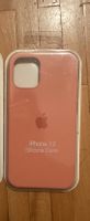 Coque ANCIEN iPhone 12(banni) silicone neuve rose orangée