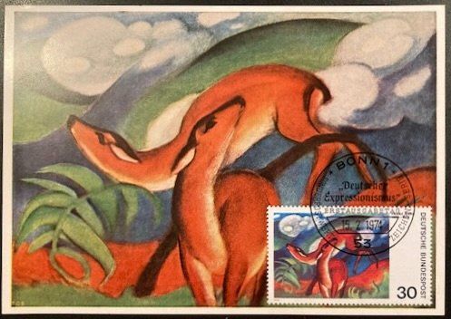 Tutti i francobolli: BRD, Deutscher Expressionismus (1974), 6 Postkarten – Usato da Hermetschwil-Staff venduto da sta_6fjv