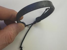Lässiges Lederarmband, Schwarz, Verstellbar, Neu!