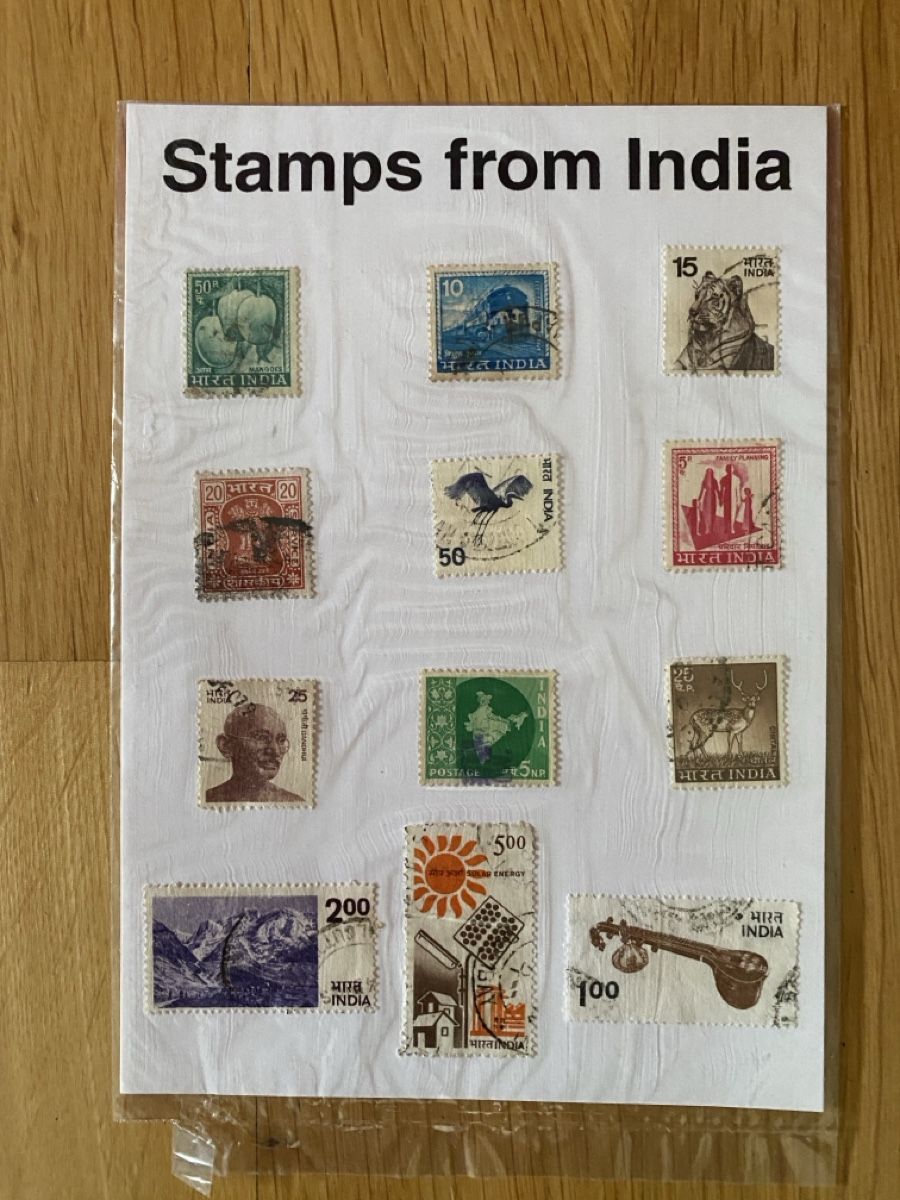 Tutti i francobolli: Indische Briefmarken Sammlung, gestempelt, Vintage – Usato da Bern venduto da Mondol