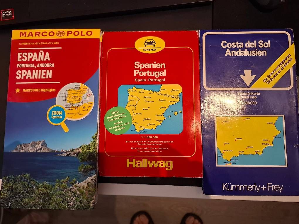 Landkarten & Atlanten: Strassenkarten Spanien + Portugel – Gebraucht aus Schwarzenburg von Gantrischpark