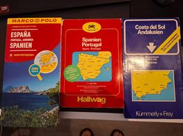 Strassenkarten Spanien + Portugel