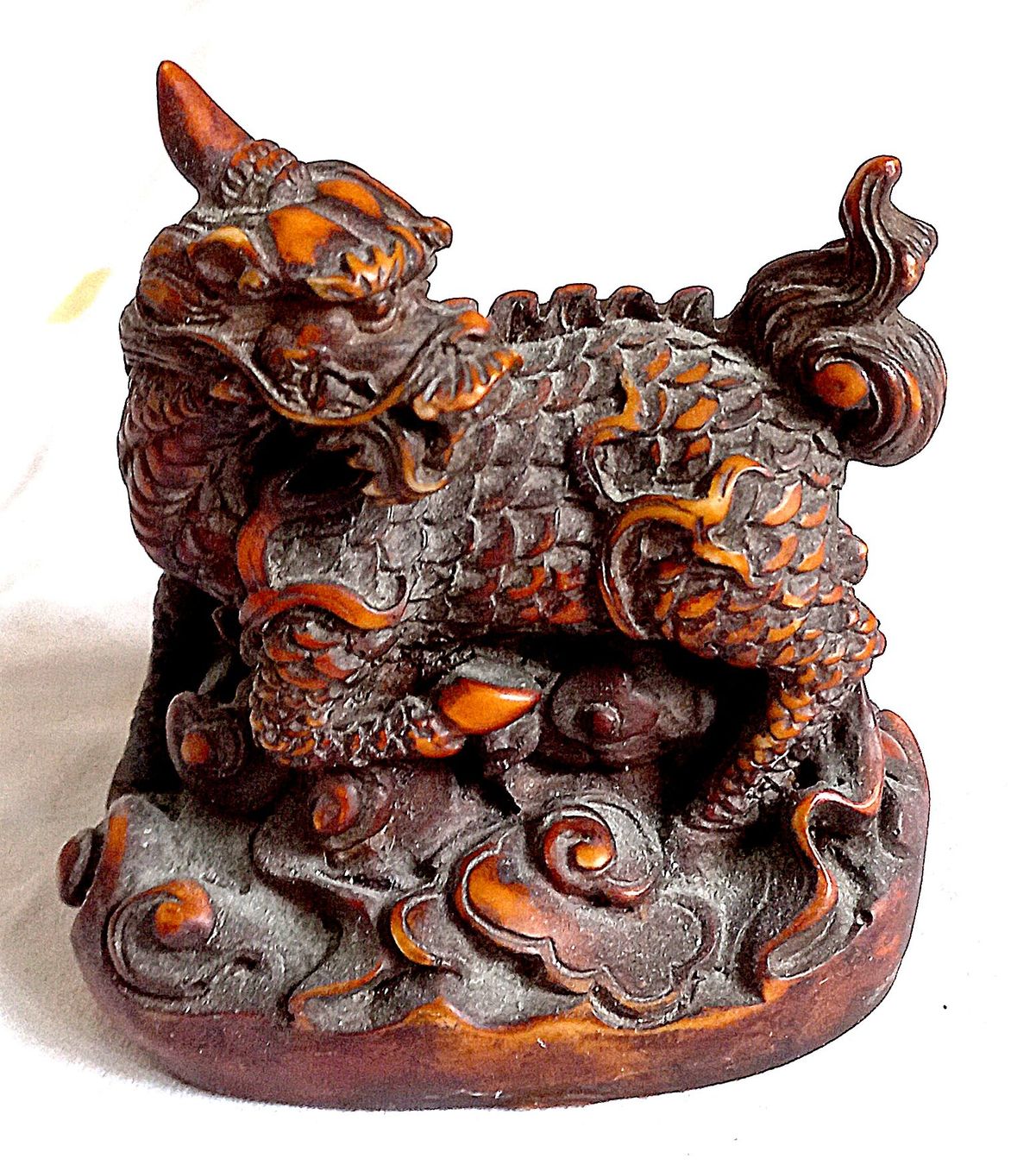 Statuette: Tempelwächter Drachen Resine aus China – Usato da Baar venduto da 2cvbaar