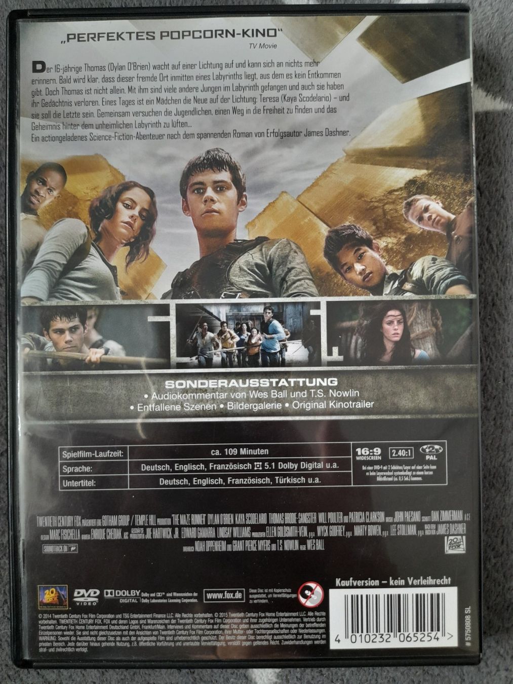 Tutti i DVDs: DVD Maze Runner - Die auserwählten im Labyrinth – Usato da Eiken venduto da Lashar 1