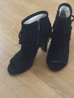 Navy Boot High Heel