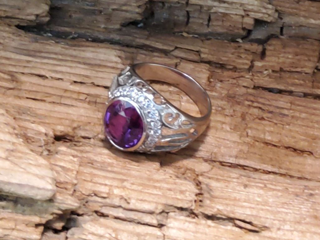 Ringe: Edler Silber Ring mit Amethyst 6ct in SS Gr.54 – Neu (gemäss Beschreibung) aus Luzern von S.Kern01 1