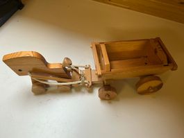 Holzfuhrwerk, Handarbeit, tolles Spielzeug für Kinder!