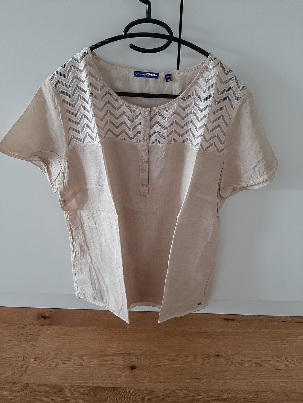 Camicette: T-Shirt / Bluse beige, durchsichtig, Gr. 46 – Nuovo (secondo la descrizione) da Menziken venduto da Rien1