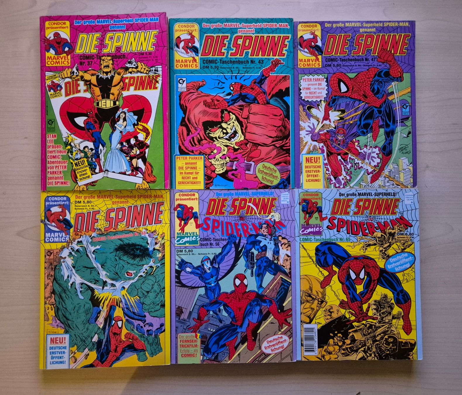 Fumetti: 6 Comictaschenbücher Die Spinne (Condor) – Usato da Sargans venduto da Gkohler0