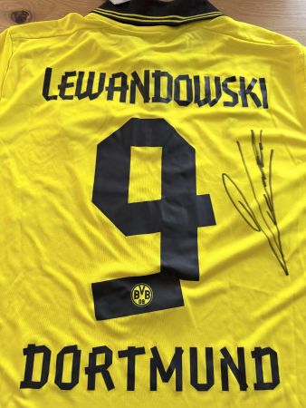 Dortmund Lewa-Shirt Grösse L Original mit Unterschrift ⚽