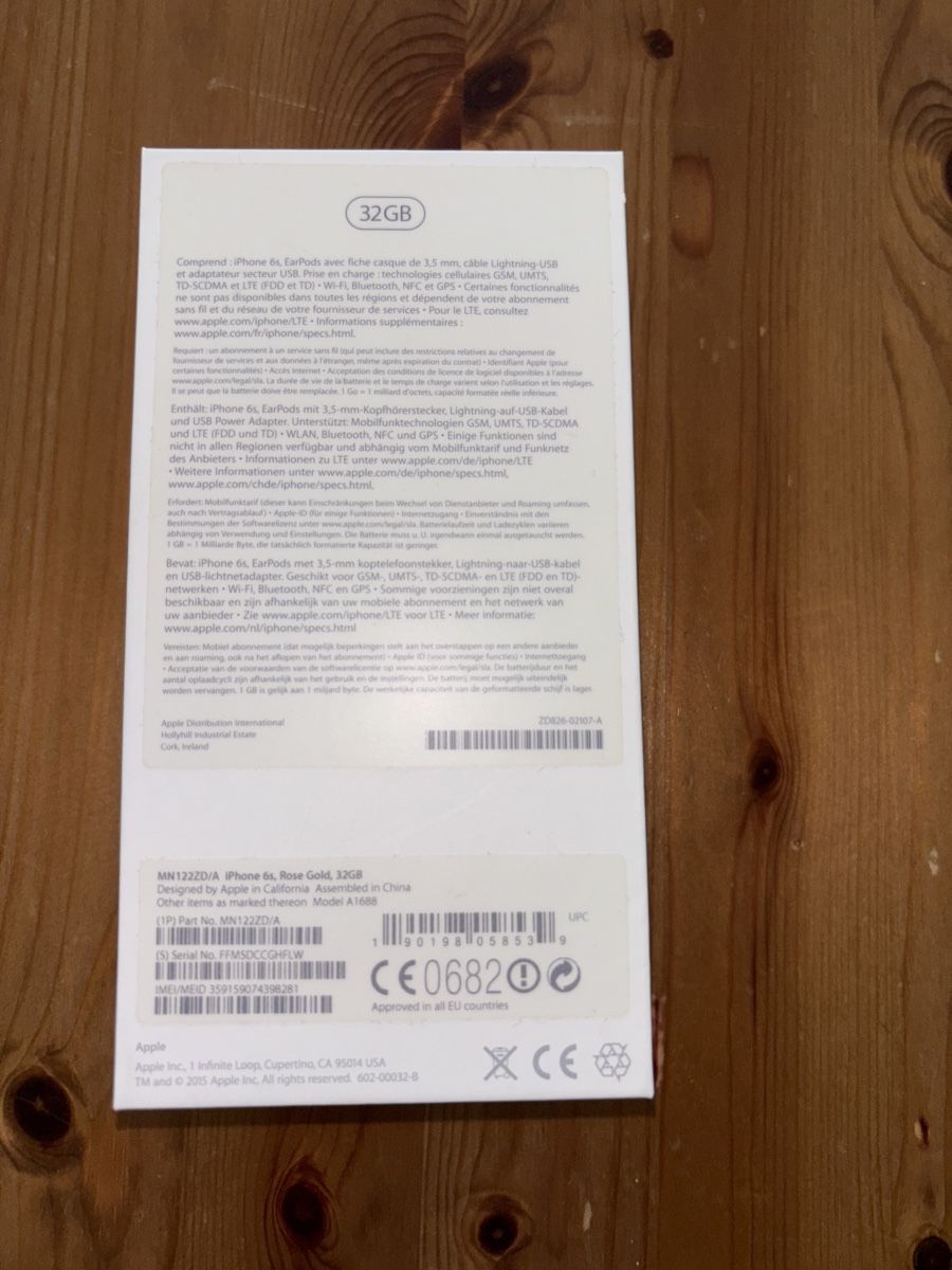 Apple Telefoni cellulari / Smartphones: iPhone 6s, Rose Gold, 32GB – Usato da Wabern venduto da est_jw6s 4